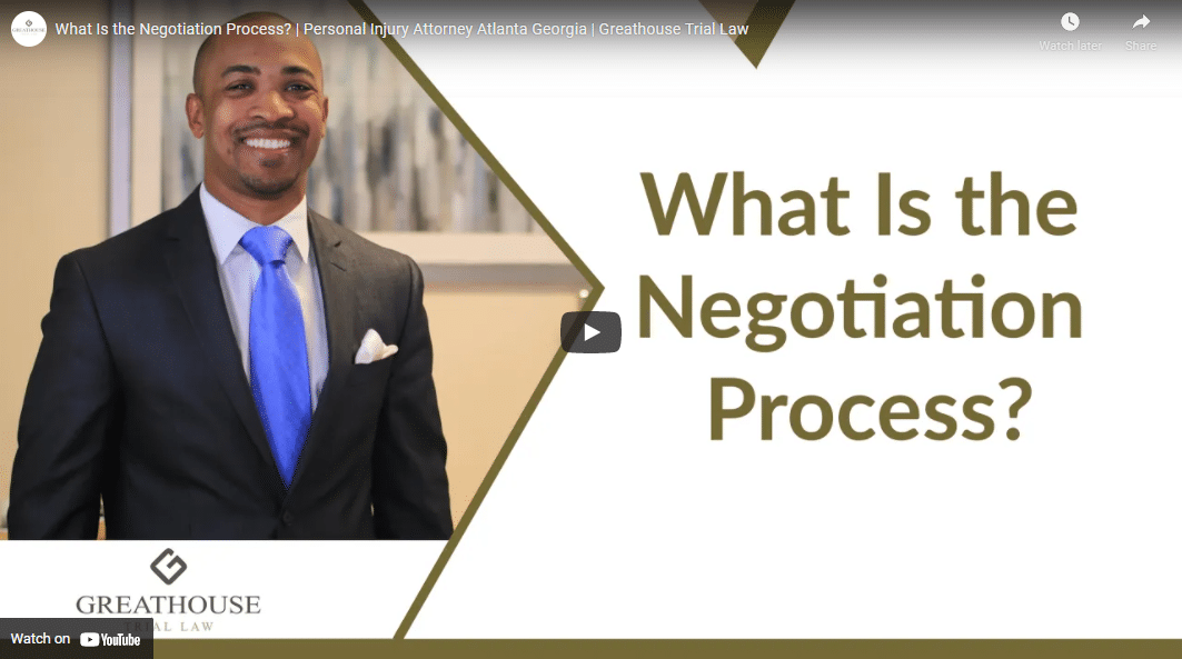 what is the negotiation process personal injury attorney at